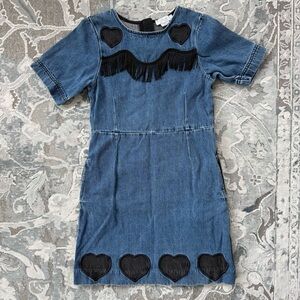 Stella McCartney Kids Denim Fringe Dress